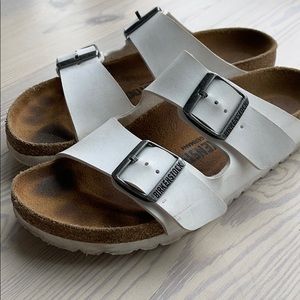 Birkenstock Arizona White sandals - size 37 or 7